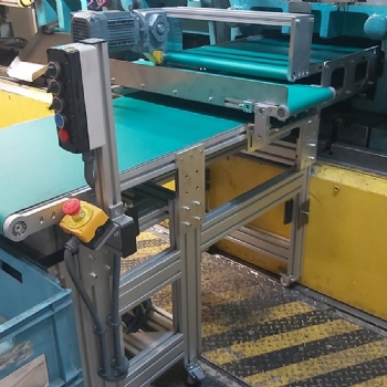 PVC Belt Fagor Press Mold Burr Conveyor